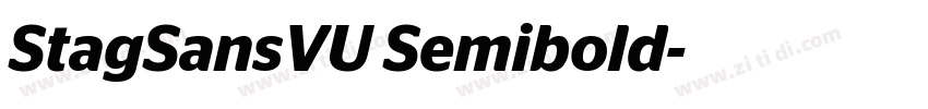 StagSansVU Semibold字体转换